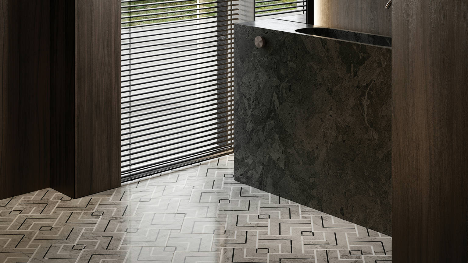 Luxury Roma Argento Picco Mosaic 2 | Revere Tile Company