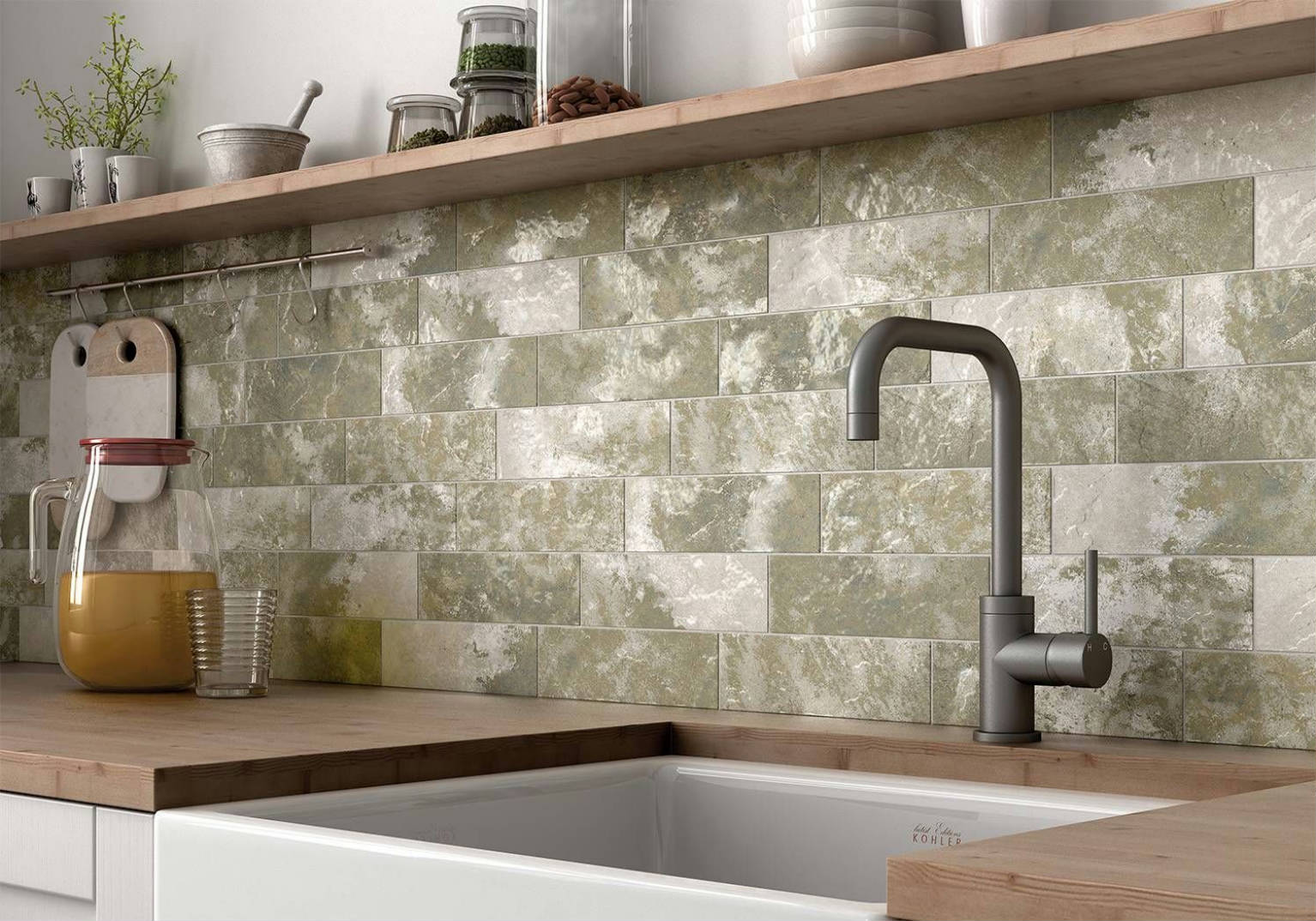 Madrid 3X9 Musgo | Revere Tile Company