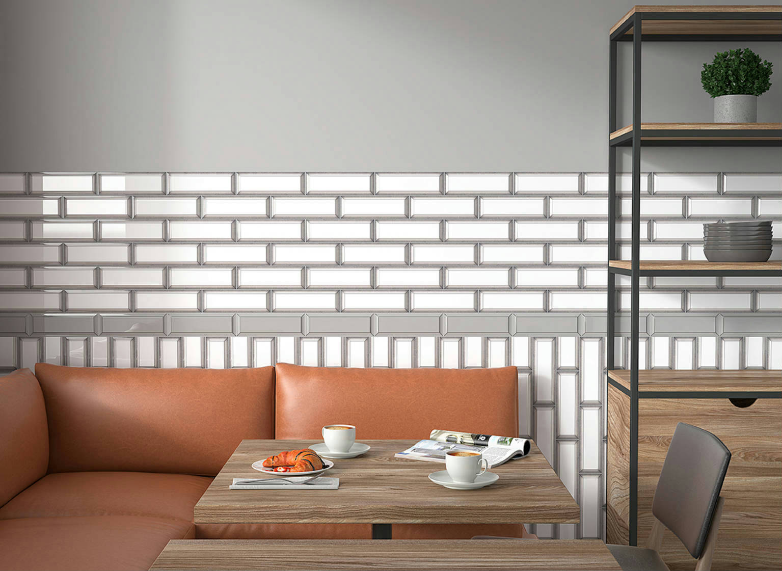 Marco 3X9 Blurred Black | Revere Tile Company