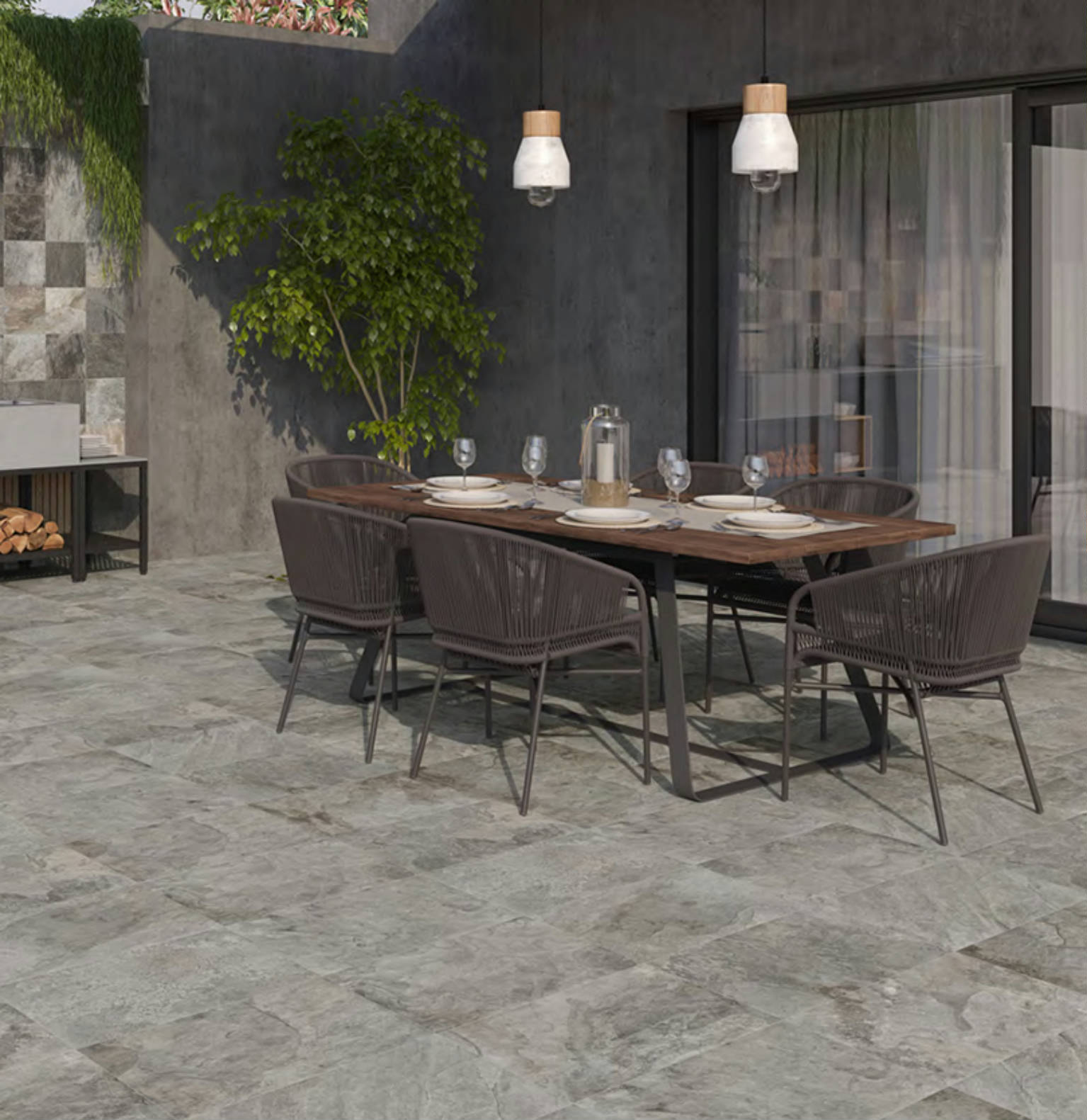 Nepal Slate Chitwan Gris12x24 | Revere Tile Company