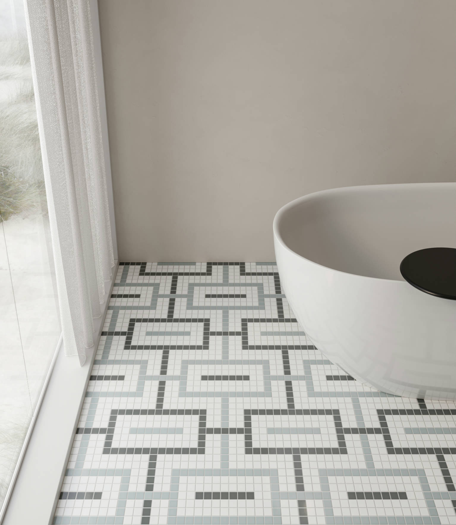 Traditions Dawn Chain Mosaic 4 | Revere Tile Company